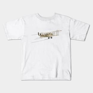 Old Airplane in the blue sky Kids T-Shirt